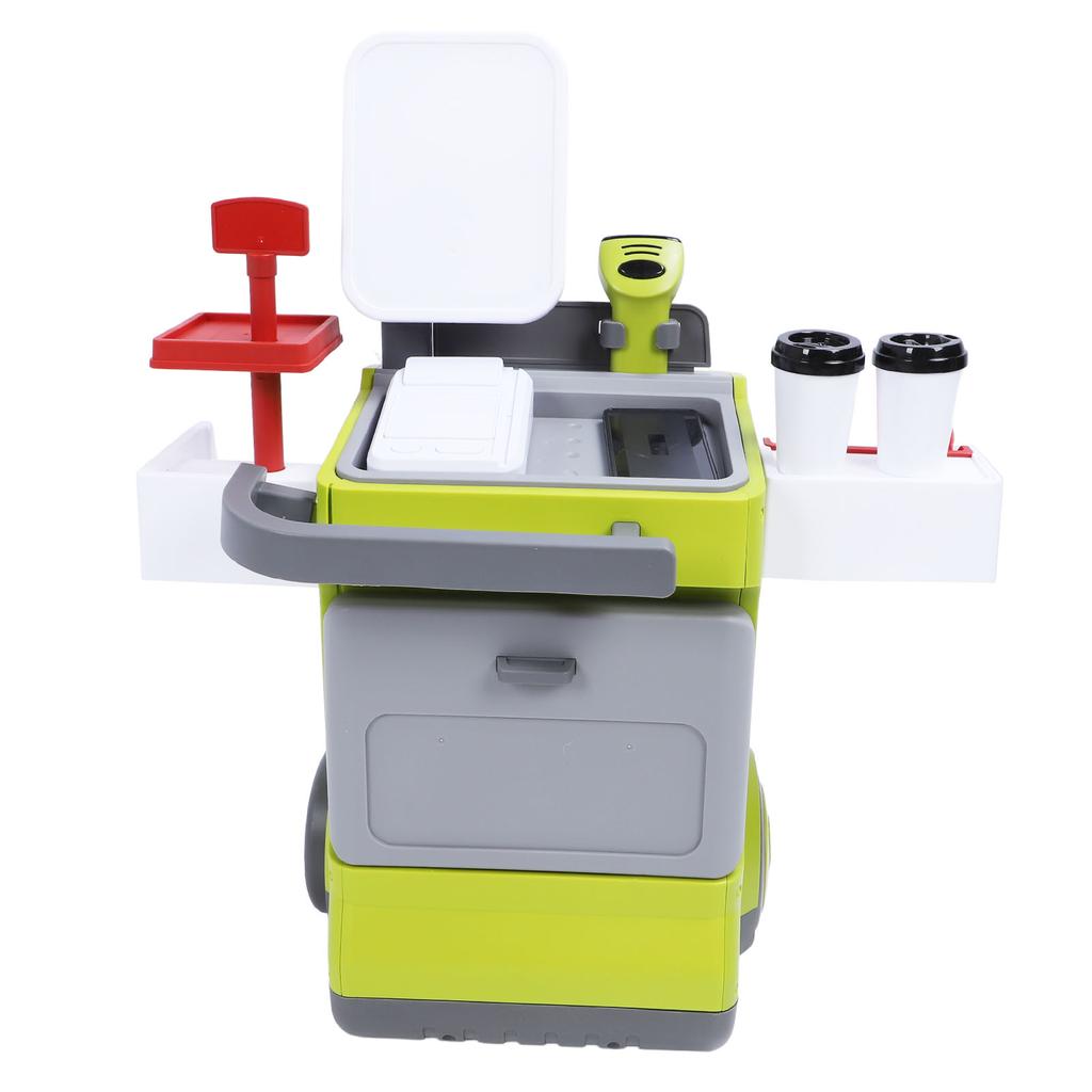 Ролевые игры Игрушечный набор кассового аппарата Образовательный интерактивный калькулятор Кофемашина Холодильник