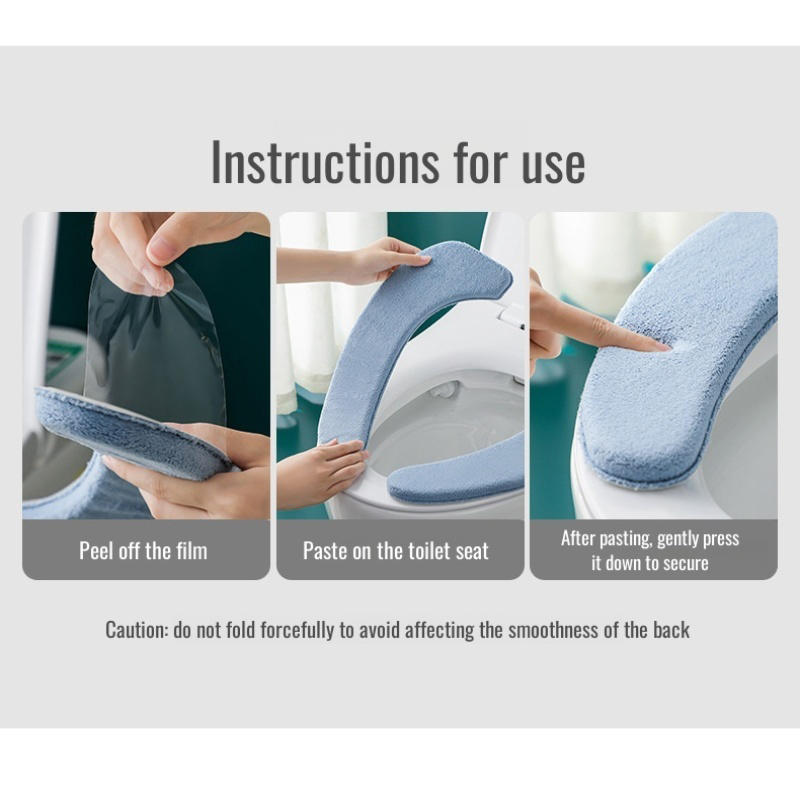 Утолщенная подушка для сиденья унитаза Мягкая набивная накладка на сиденье унитаза для домашнего комфорта