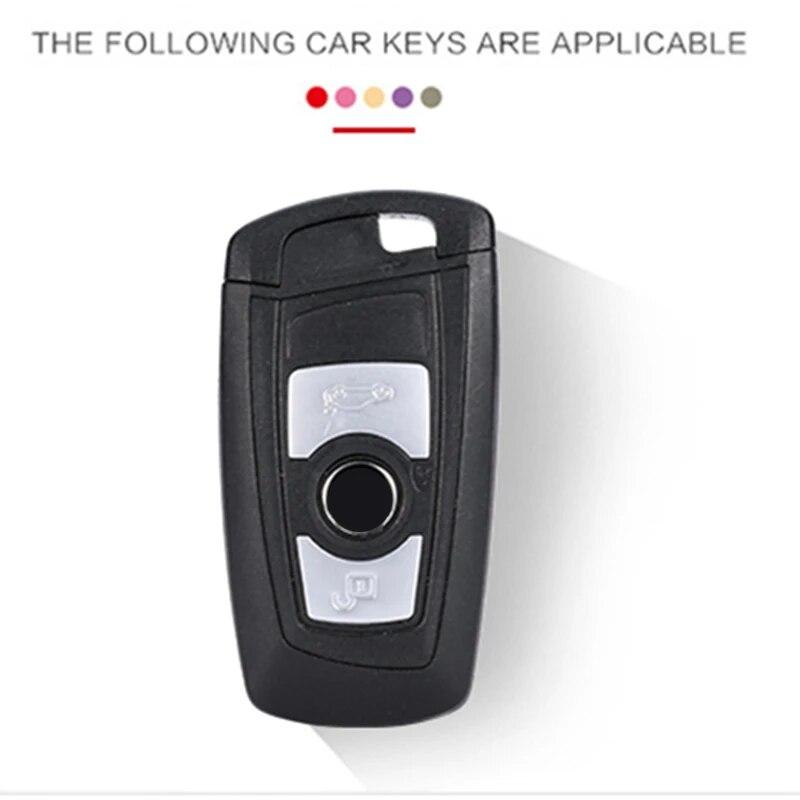 Чехол для ключей от автомобиля для BMW 5 E90 F10 F20 F30 X3 X4 M2 M3 M5 M6 для BMW 1 3 4 5 6 7 серии GT, силиконовый узор из углеродного волокна