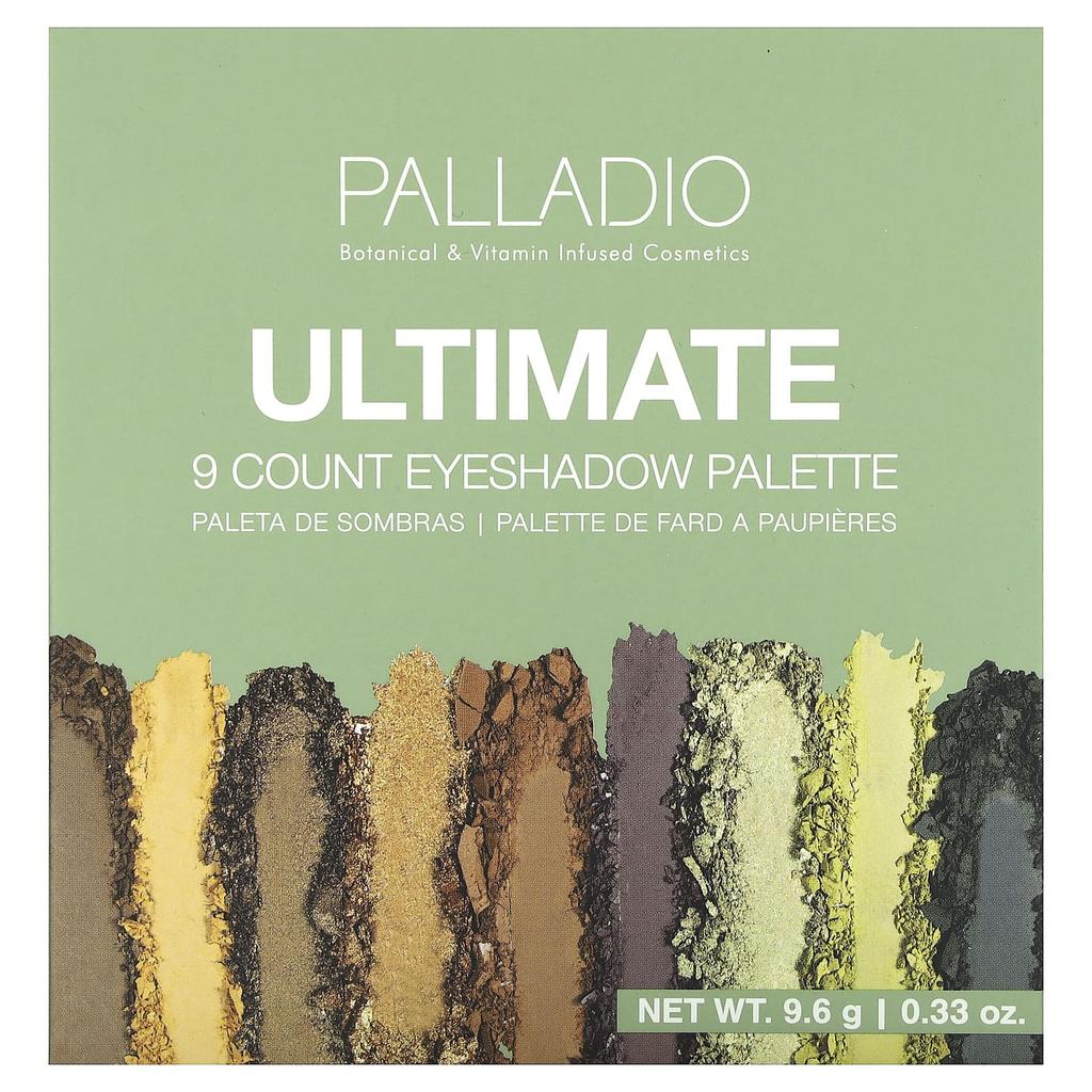 Palladio, Палитра теней для век Ultimate 9 Count, оттенок Natural Earth, 0,33 унции (9,6 г)