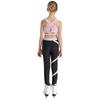 Girls Crop Top U Neck Cross Straps Keyhole Back Sleeveless Color Block Leggings Yoga Sports Set