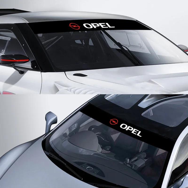 1pcs Car windshield sun visor strip stickers to prevent direct sunlight For Opel Insignia Astra Antara Meriva Zafira H G Corsa