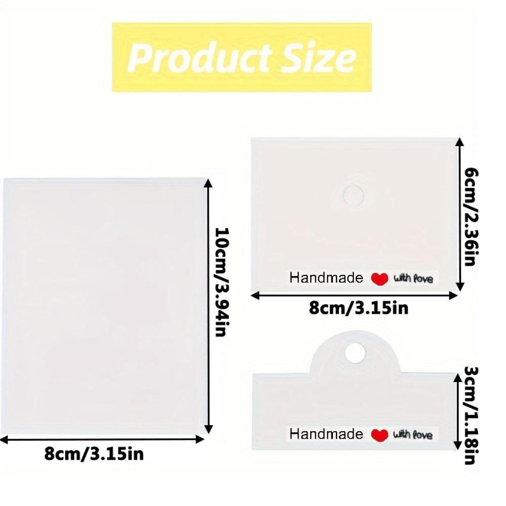 100 шт. Карточки для демонстрации ювелирных изделий, Упаковочные материалы с пустым местом для брендинга, Браслеты, Подставки, Брелоки, Ювелирные изделия, Идеально для розничной демонстрации