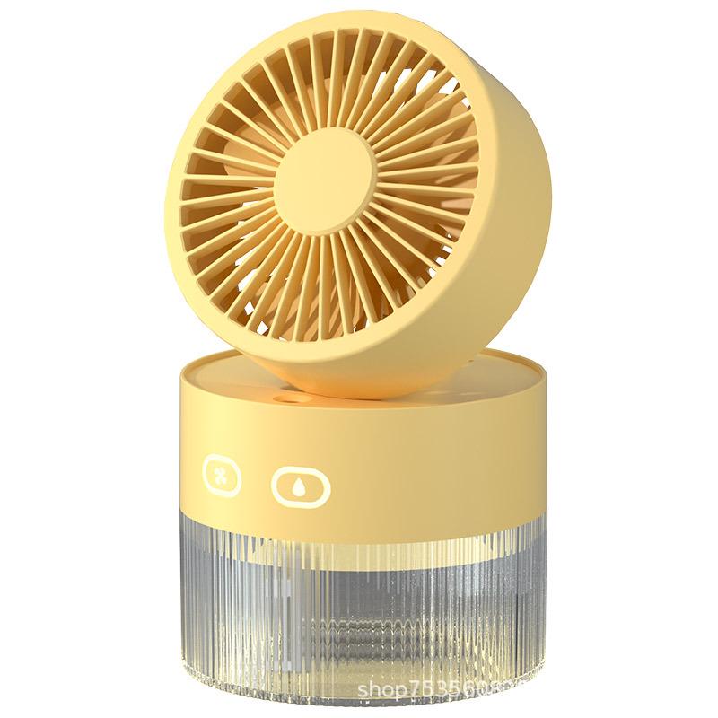 Foldable USB Mini Desktop Turbine Fan with Cooling and Humidifying Spray