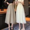 Organza Versatile Half Skirt for Women In Summer Mid To Long Style High Waist A-line Fluffy Mesh Half Skirt