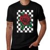Chequered Rose Tshirt Holiday Lightweight Tshirt