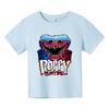 Summner Huggy Wuggy Kids Fashion Round Neck Short Sleeve Streetwear Korean Cartoon Boy Girl Games Kids3-12Y