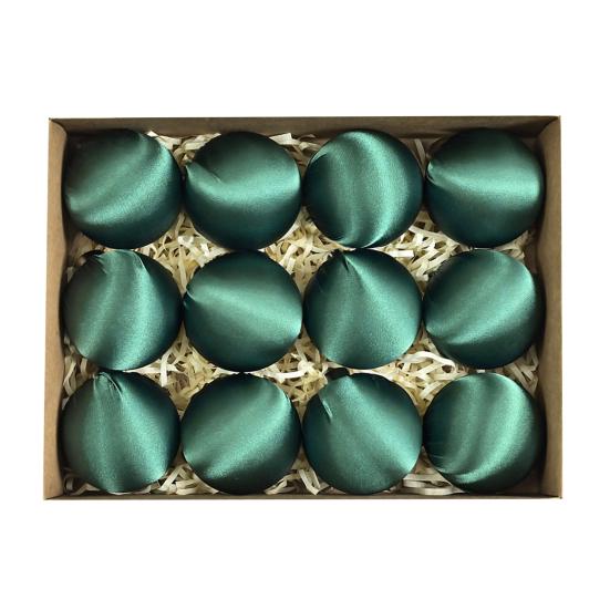 12 шт./набор 6 см бархатный рождественский шар украшение небьющийся пластик многоразовый праздничный рождественская елка подвесной флокированный шар украшение подвеска