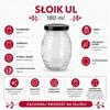 UL glass jar 180ml decorative jars for honey spices jam gift 5x
