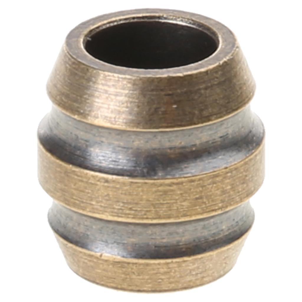 Латунные бусины для темляка, ножи EDC, текстурированные бочонки, бусина для паракорда, браслет, брелоки, ручная работа, кулон, DIY, уличные аксессуары