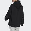 Adidas Logo Casual Comfortable Lightweight Hooded Long Sleeve Sweatshirt Women Sweatshirt Black GC6978