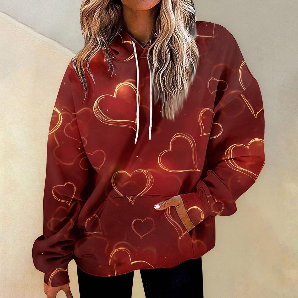 Женская мода Повседневные Универсальные Повседневные толстовки с круглым вырезом Графика Повседневные с длинным рукавом Градиент Лоскутная верхняя одежда с принтом Толстовки