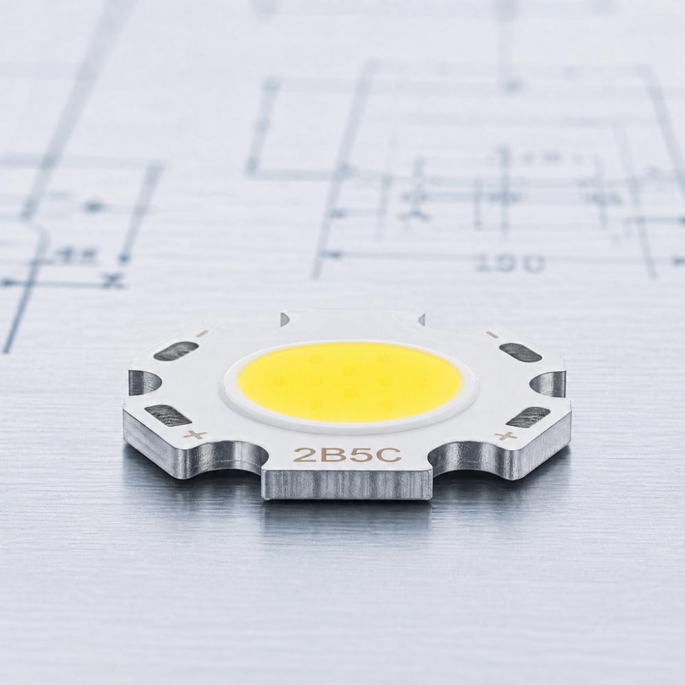 12PCS 15-17V COB Light Emitter 5W COB LED Chip Beads Durable Energy Saving Bulb DIY Spotlights