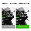 ZX-6R Motorcycle Front Lip Spoiler Wing Fairing Front Small Wing Motorcycle Spoiler Fit Front Fairing Winglet (BRIGHT GREEN)