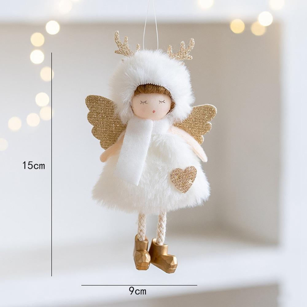 Angel Girl Christmas Angel Doll Drop Ornaments Hanging Pendant Plush Toy Pendant Party Gift Old Man Snowman Xmas Tree Pendant