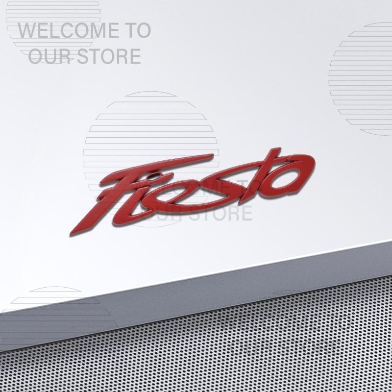 Car Decor Metal For Ford Fiesta ST MK3 MK4 MK5 Letter Emblem 3D Sticker Accessories Tail Rear Trunk Decals