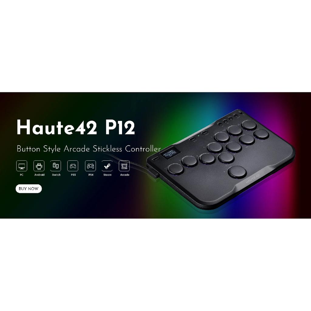 Haute42 Fightstick Hitbox Бесрычажный Контроллер Мини Стиклюсс Аркадный Стикер Для ПК /Ps3/ Ps4 /Switch Аркадный Hitbox Контроллер