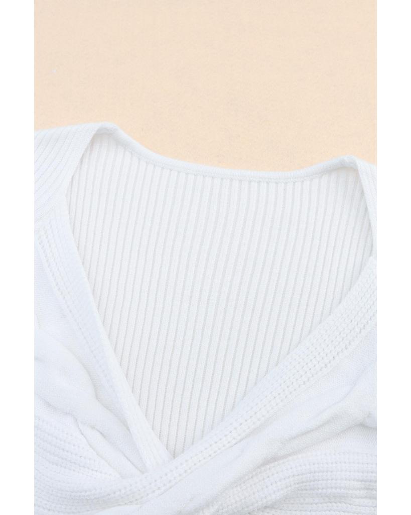 Azura Exchange Свитер с V-образным вырезом