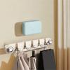 Plastic Suction Cup Door Hooks Wall Mounted Robe Coat Hangers Sundries Storage Hook  Bathroom