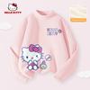 Hello Kitty Girls' Fleece-Lined Base Layer Shirt, Children's Long-Sleeve T-Shirt, Thermal Top in Pink, Stylish Inner Wear