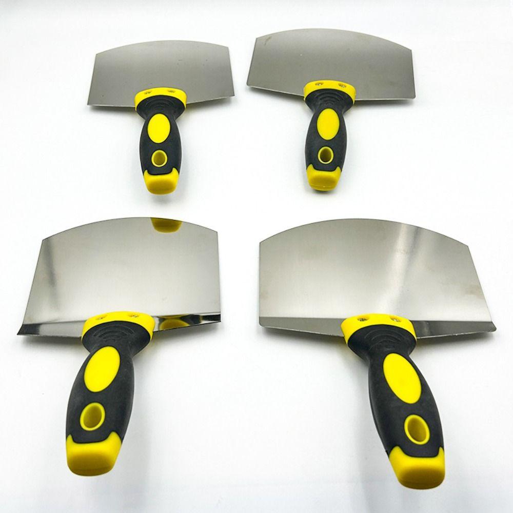 Stainless Steel Ash Shovel Arc Plaster Trowel Spatula Paint Feed Filling Scraper  Home