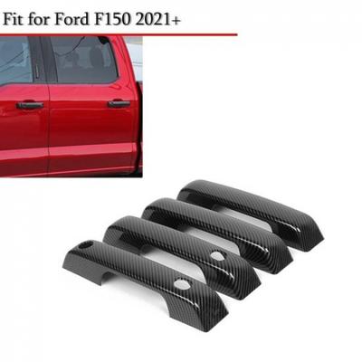 4 шт. Декоративная накладка-крышка на ручку внешней двери Для Ford F150 21+ Углеродное волокно