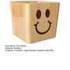Wood Pen Holder, Large Capacity Desk Organizer for Office Supplies, Creative Natural Wood Gift for Students