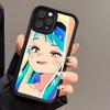 Urusei Yatsura Lum Mobile Phone Case For IPhone 17 Air 16 E 15 14 Plus 13 12 11 Pro Max Black Sky Eye Stepped Protective Case