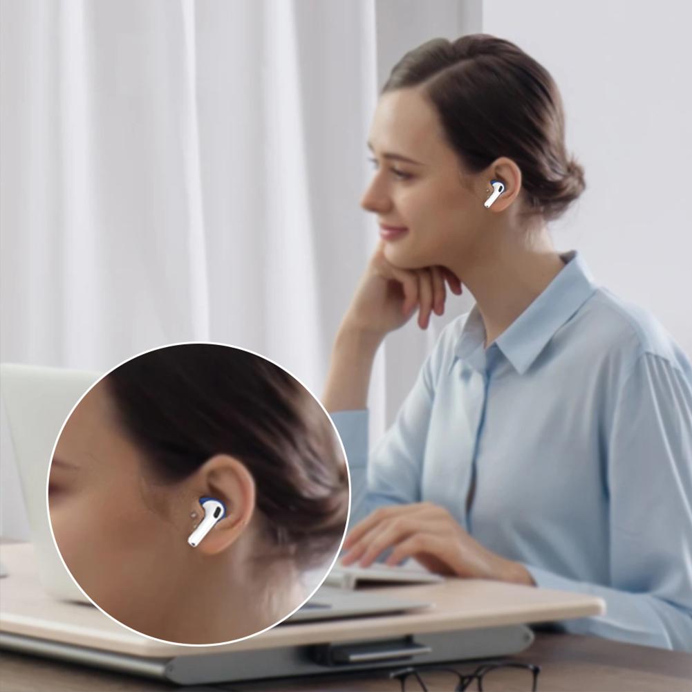 Anti-slip Eartips For AirPods 4 Silicone Ultra-thin Earplugs Cover Earphone Anti-allergy Anti-f N8U2