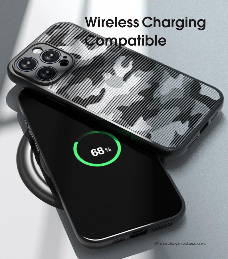Чехол с полным покрытием и камуфляжным рисунком со шнурком для iPhone 15 Pro