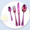 Fantastic Oriental Style Embossed Flower Pattern 4 in 1Cutlery Set Stainless Steel Artistic Floral Dinnerware Utensils For Home4