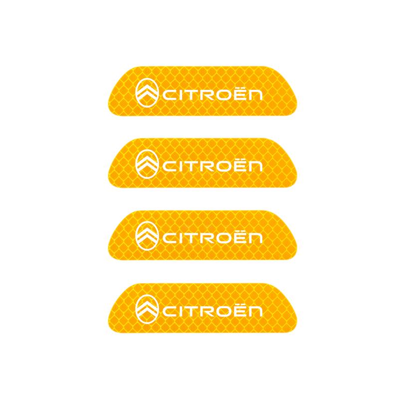 Car Door Reflective Sticker Tail Warning Sticker Auto Accessories For Citroen C5X e-C4 X e-C3 C4 C3 C5 Berlingo C-Elysee C1 C6