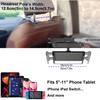 Universal Car Headrest Tablet & Phone Mount - 360° Swivel, Customizable Angles, Stretchable Gooseneck - Securely Holds IPad, IPh