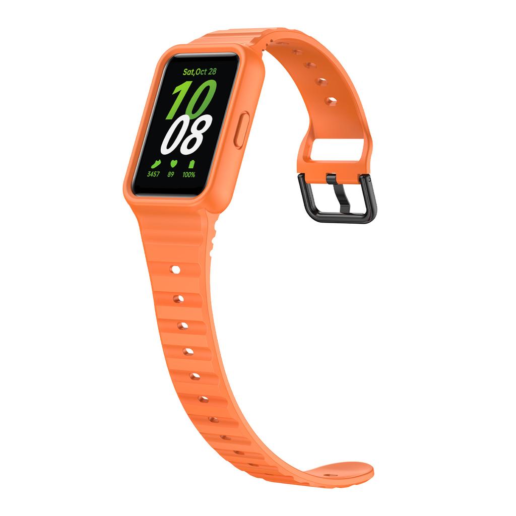 Силиконовый чехол + ремешок для Samsung Galaxy Fit3, сменный спортивный браслет, браслет, ремень, встроенный ремешок для Samsung Fit 3