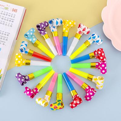 30 шт. красочные свистки игрушка забавная игрушка дети дуют дракон свисток рулон игрушки детские игры для вечеринок подарки на день рождения игрушка для малышей