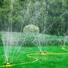 Automatic Lawn Sprinkler 3-Arm Adjustable 360-Degree Rotating Garden Sprinkler Water Sprinkler Garden