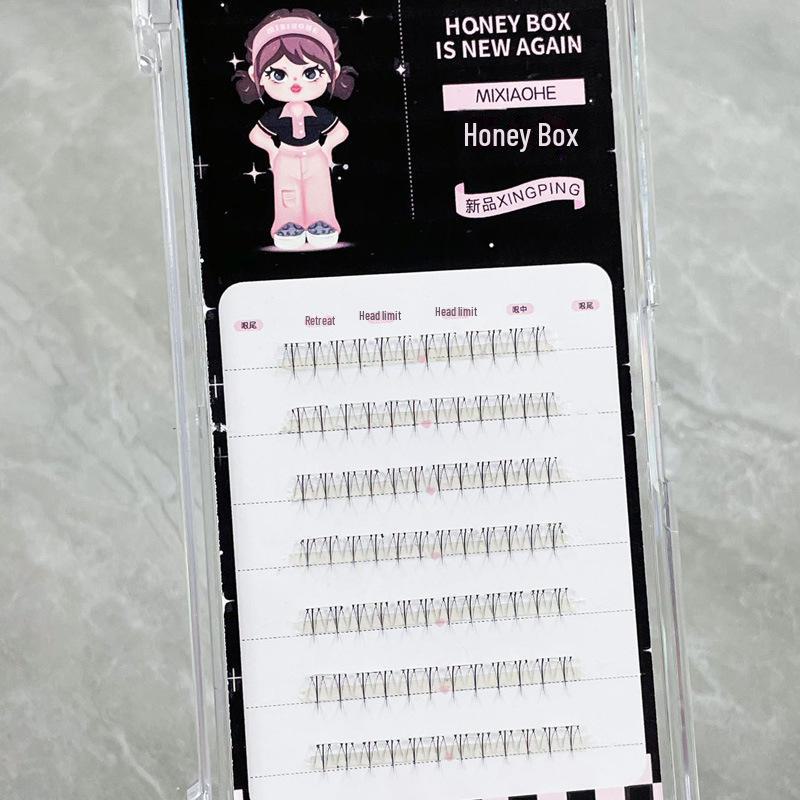 Медовые пучки ресниц: Естественный вид, без клея, простота использования, небольшой стержень пламени, идеально подходит для фотографий