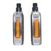 Retro Aluminum Alloy Bicycle Pedals Safety Non-Slip Bike Pedals Durable Reflective Strips Road Bike Pedals Outdoor Sports