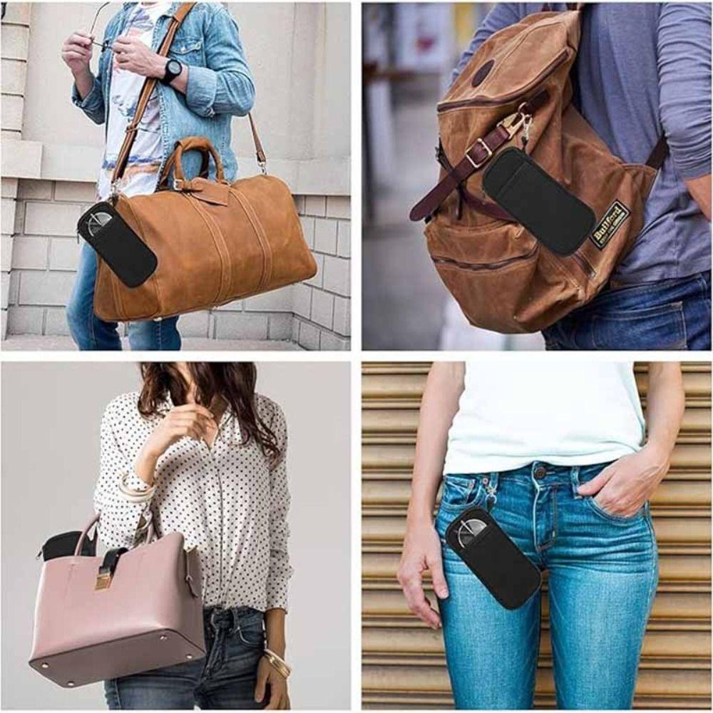 with Buckle Portable Glasses Case Portable Eyeglass Pouch Dustproof Zipper Phone Bag  Coin Storage