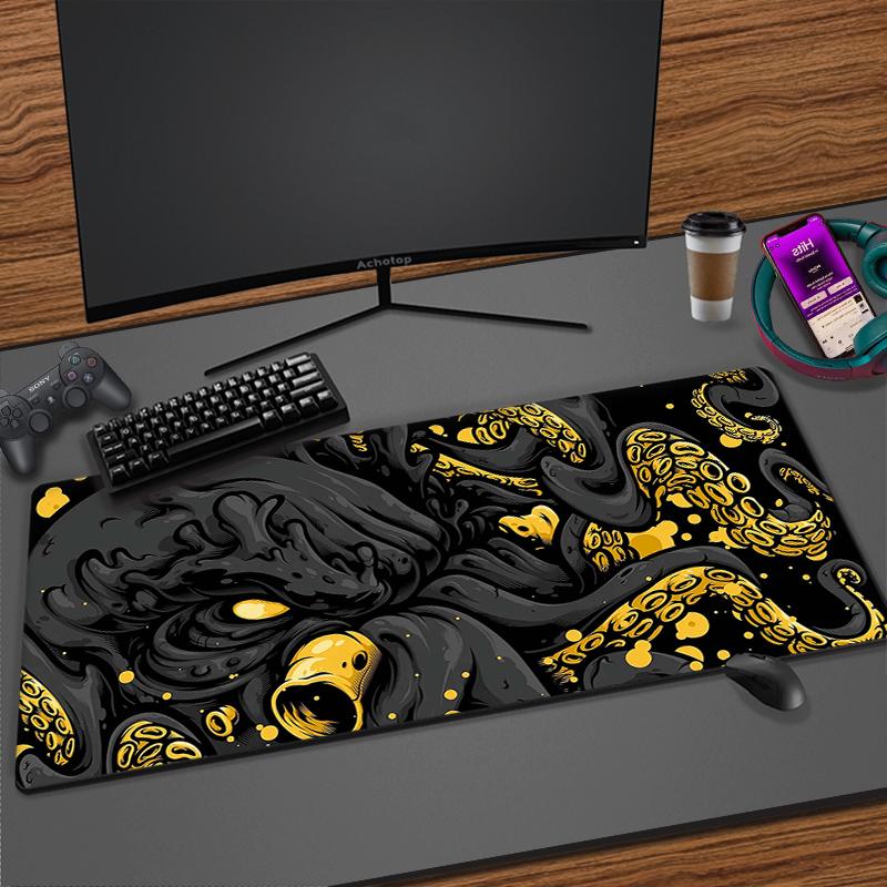 Большой игровой коврик для мыши с японским драконом, XXL клавиатура, геймерский коврик для мыши на столе, скоростной настольный коврик, коврик для мыши в стиле аниме