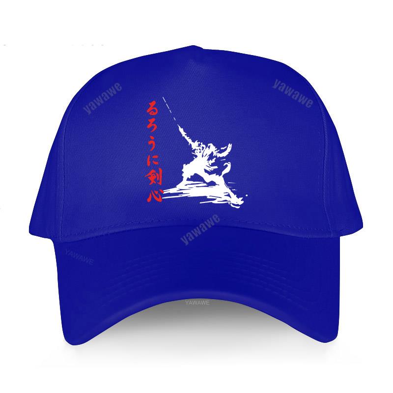 Черная повседневная бейсболка с принтом для мальчиков Rurouni Kenshin Samurai X - летняя шляпа в стиле аниме для мужчин и женщин, уличные кепки Snapback, спортивный капот