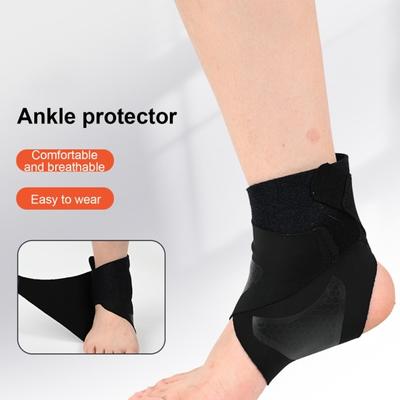Неопреновый бандаж для поддержки лодыжки, удобный беговой спортивный бандаж, дышащий регулируемый бандаж для защиты