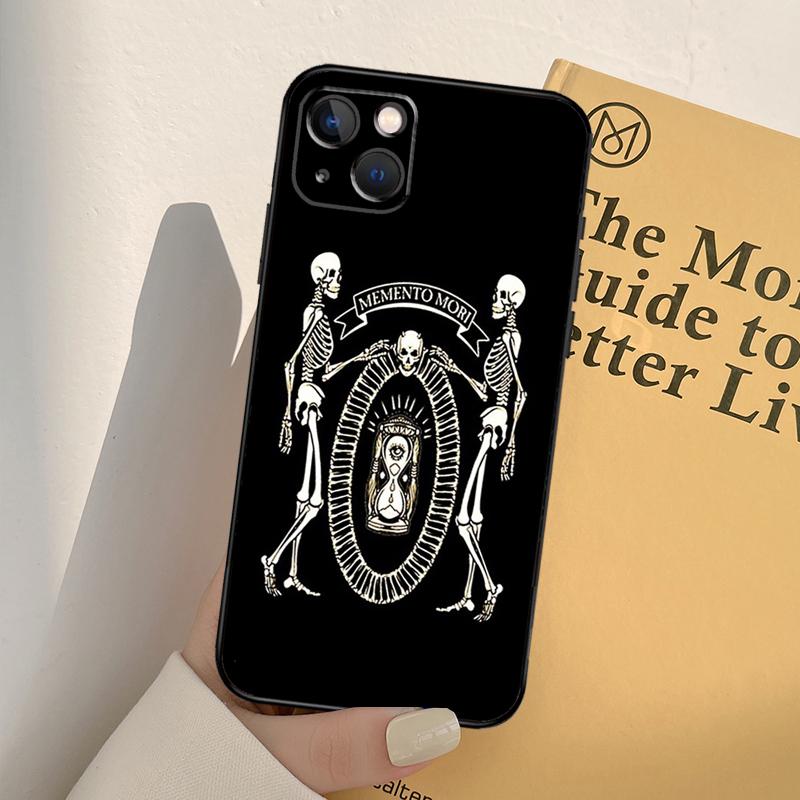 Чехол для телефона Memento Mori для iPhone 16 14 13 12 11 15 Pro Max 13 12 mini XR 16e 15 16 Plus Полное покрытие