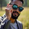 HD Цветные Изменяющие 2МП Переводящие ИИ Умные Очки Фото Видео Регистратор Bluetooth Звонки Голосовое Управление Музыкой
