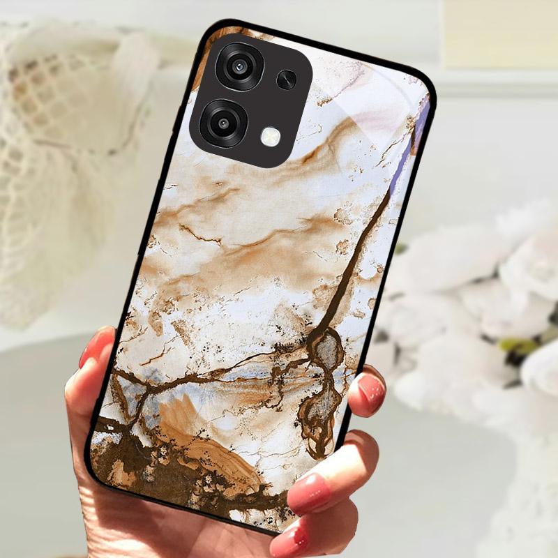 Для Oppo A6 A 6 Pro F31 5G CPH2781 Чехол Модная Расписная Крышка из Закаленного Стекла Для Телефона OPPO A6Pro Fundas Защитный Чехол Coque