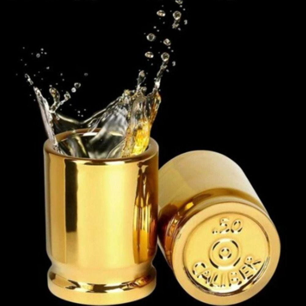 Gold Shot Glass 3 Oz Wine Cup Barware Liquid Cup  Man