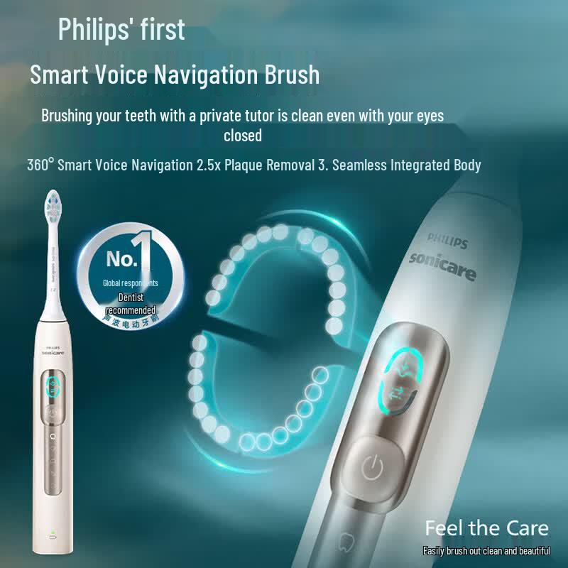 Philips Sonic Electric Toothbrush with Voice AI CN plug (adapter included)