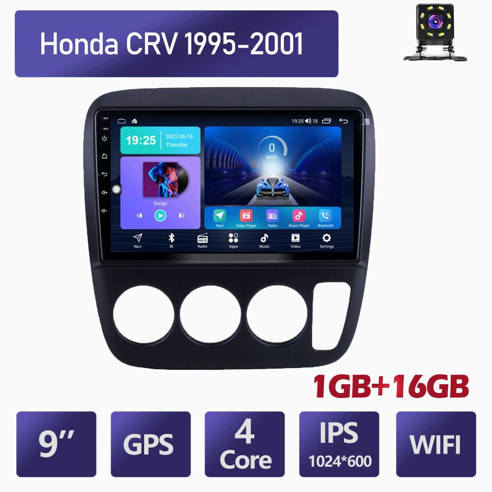 Автомобильный радиоприемник Carplay для Honda CRV 1995-2001, мультимедийный видеоплеер, GPS-навигация, WIFI, 2 + 32 ГБ