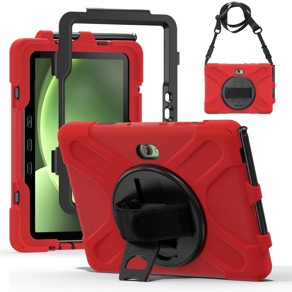 Чехол-подставка с плечевым ремнем для Samsung Galaxy Tab Active5 Pro X350/X356B/Active Pro T540/T545/T547/Active4 Pro T630/T636