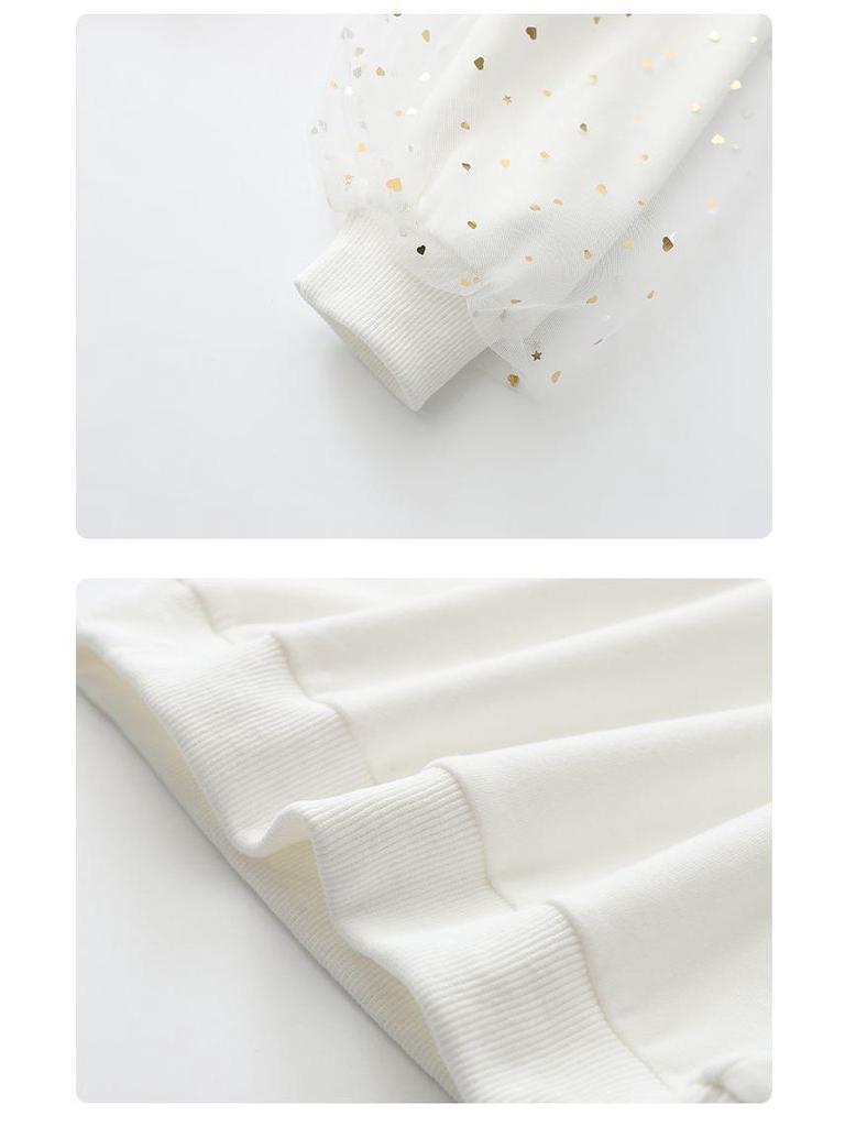 Плюс бархатный теплый сетчатый свитер принцессы с бантом для девочек-подростков